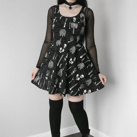 Retrolicious Dresses & Skirts - Retrolicious Size X1 Black and White Skeleton Kids Dress
